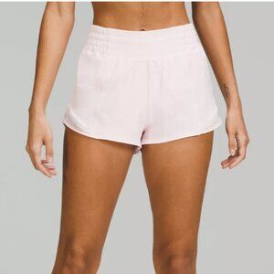 Lululemon Hotty Hot High-Rise Lined Short 2.5" Strawberry Milkshake, Size 0